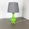 Mid-Century Green and Opaline Murano Glass Table Lamp from Cenedese Vetri 11