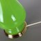 Mid-Century Green and Opaline Murano Glass Table Lamp from Cenedese Vetri 9