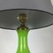 Mid-Century Green and Opaline Murano Glass Table Lamp from Cenedese Vetri 2