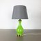 Mid-Century Green and Opaline Murano Glass Table Lamp from Cenedese Vetri 1