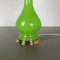Mid-Century Green and Opaline Murano Glass Table Lamp from Cenedese Vetri 12