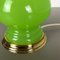 Mid-Century Green and Opaline Murano Glass Table Lamp from Cenedese Vetri 10