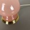 Mid-Century Rose and Opaline Murano Glass Desk Lamp from Cenedese Vetri, Image 3