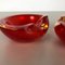 Mid-Century Murano Sommerso Glass Shell Bowls from Cenedese Vetri, Set of 2 12