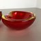 Mid-Century Murano Sommerso Glass Shell Bowls from Cenedese Vetri, Set of 2 2