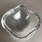 Mid-Century Italian Heavy Clear Murano Glass Shell Bowl from Cenedese Vetri 4