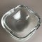 Mid-Century Italian Heavy Clear Murano Glass Shell Bowl from Cenedese Vetri, Image 4