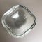 Mid-Century Italian Heavy Clear Murano Glass Shell Bowl from Cenedese Vetri 5