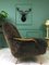 Vintage Art Deco Brown Sheepskin Armchair 5