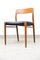 Teak and Leather Model 75 Dining Chair by Niels Otto Møller for J.L. Møllers, 1960s 1
