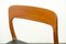 Teak and Leather Model 75 Dining Chair by Niels Otto Møller for J.L. Møllers, 1960s 8