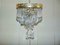 Vintage Brass, Glass, and Crystal Sconce, 1970s 1