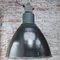Lámpara colgante industrial Mid-Century esmaltada en negro, Imagen 5