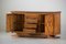 Vintage French Brutalist Oak Sideboard 8