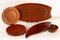 Danish Teak Tray, Plates, and Bowl by Johs Andersen, 1960s, Set of 9 3