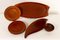 Danish Teak Tray, Plates, and Bowl by Johs Andersen, 1960s, Set of 9 5