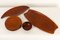 Danish Teak Tray, Plates, and Bowl by Johs Andersen, 1960s, Set of 9 4