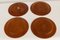 Danish Teak Plates and Bowl from Wiggers and Jens Quistgaard, 1960s, Set of 6 6