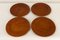 Danish Teak Plates and Bowl from Wiggers and Jens Quistgaard, 1960s, Set of 6 5