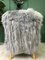 Vintage Art Deco Gray Sheepskin Armchair, Image 11