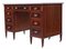 Antique Victorian Inlaid Mahogany Twin Pedestal Desk from JAS Schoolbred, Image 7