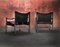 Mid-Century Safari Leather Lounge Chairs by Johanson Design, Set of 2 5