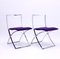 Folding Chairs by Marcello Cuneo for Mobel Italia, 1970s, Set of 2 3