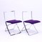 Folding Chairs by Marcello Cuneo for Mobel Italia, 1970s, Set of 2 2