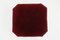 Otomana grande cuadrada de terciopelo rojo oscuro de Luigi Caccia Dominioni para Azucena, años 50, Imagen 4
