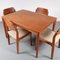Dining Table and Chairs by Henning Kjærnulf for Vejle Stole, 1960s, Set of 5 3