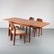 Tavolo da pranzo e sedie di Henning Kjærnulf per Vejle Stole, anni '60, set di 5, Immagine 16