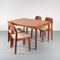 Dining Table and Chairs by Henning Kjærnulf for Vejle Stole, 1960s, Set of 5, Image 12