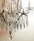 Antique Maria Therese Style Italian Crystal and Brass Ceiling Lamp 15