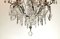 Lámpara de techo italiana estilo Maria Therese antigua de cristal y latón, Imagen 13