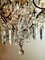 Antique Maria Therese Style Italian Crystal and Brass Ceiling Lamp, Image 7