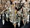 Antique Maria Therese Style Italian Crystal and Brass Ceiling Lamp 9