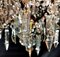 Antique Maria Therese Style Italian Crystal and Brass Ceiling Lamp, Image 9