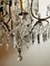 Lámpara de techo italiana estilo Maria Therese antigua de cristal y latón, Imagen 6