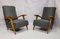 Vintage Art Deco Wooden Lounge Chairs, 1930s, Set of 2 14