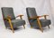 Vintage Art Deco Wooden Lounge Chairs, 1930s, Set of 2 15