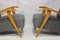Vintage Art Deco Wooden Lounge Chairs, 1930s, Set of 2 2