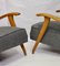 Vintage Art Deco Wooden Lounge Chairs, 1930s, Set of 2 3