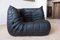 French Leather Sofas by Michel Ducaroy for Ligne Roset, 1973, Set of 3 1