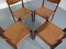 Danish Teak and Leather Dining Chairs, 1960s, Set of 4 8