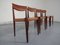 Danish Teak and Leather Dining Chairs, 1960s, Set of 4 21