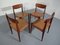 Danish Teak and Leather Dining Chairs, 1960s, Set of 4, Image 2