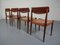 Danish Teak and Leather Dining Chairs, 1960s, Set of 4 23