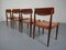 Danish Teak and Leather Dining Chairs, 1960s, Set of 4, Image 23