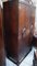 Armario victoriano antiguo de roble y cuero, Imagen 10