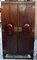 Antique Victorian Oak and Leather Wardrobe 1